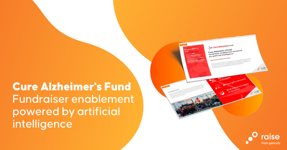 Fundraiser enablement powered by AI