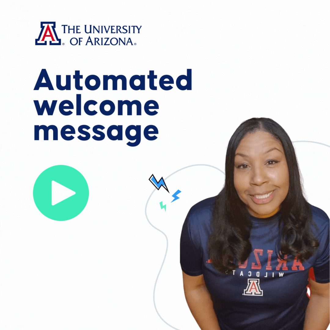 Automated welcome message