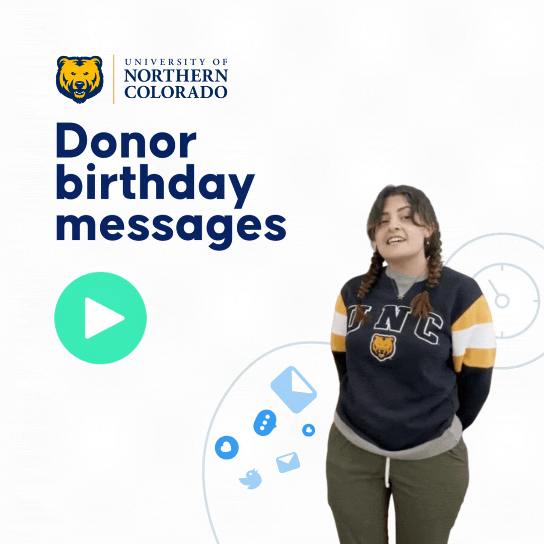 Donor birthday message