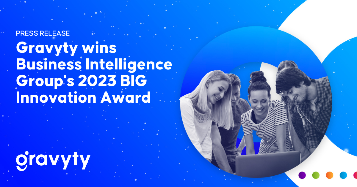 Gravyty wins Business Intelligence Group’s 2023 BIG Innovation Award