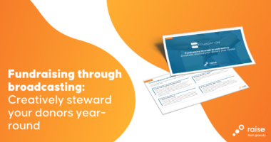 Innovative year-round fundraising and donor stewardship