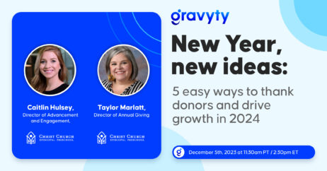 New year, new ideas: 5 easy ways to thank donors and drive growth in 2024