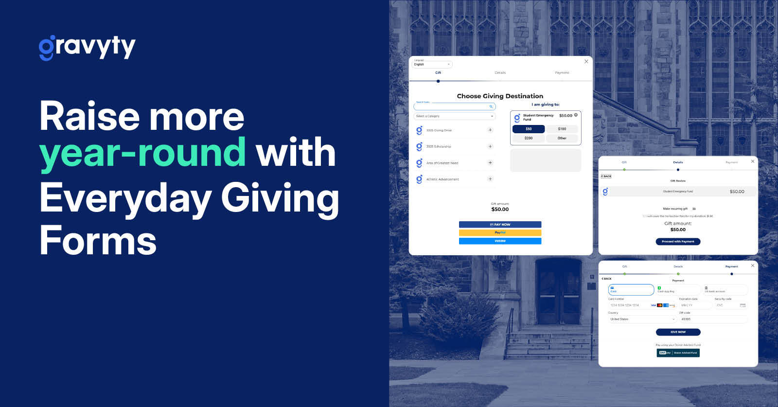 online donation form for everyday giving
