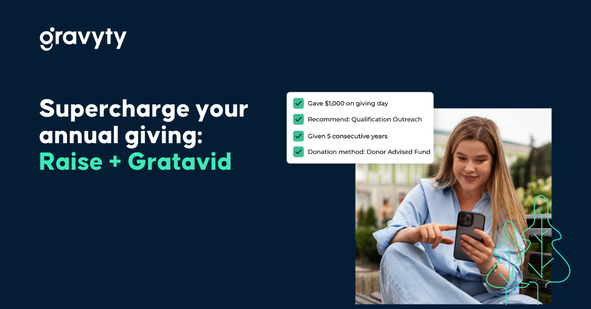 Raise + Gratavid annual giving solution