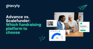 Advance from Gravyty vs. ScaleFunder: A better way to power your giving day